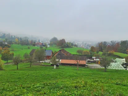 Rund um den Pensionshof erschliessen sich die Weideflächen.